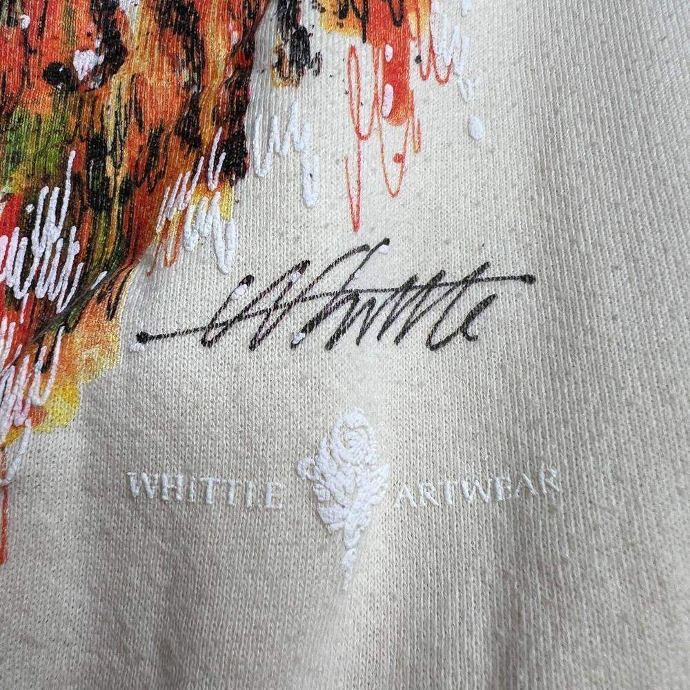 Vintage 80s Whittle‎ Artwear Horse Racing Sweatshirt Home Stretch Kentucky Derby - Picture 8 of 9